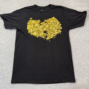Wu Tang ClanShirt Men Medium Black Yellow Bee Hive Logo Graphic Hip Hop Rap